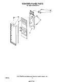 CONTROL PANEL Diagram and Parts List for MW8520XP0  Whirlpool Microwave