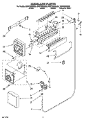 ICEMAKER PARTS Diagram and Parts List for ER8YHMXSL00  Whirlpool Refrigerator