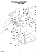 DISPENSER FRONT Diagram and Parts List for TS25AQXBN01  Estate Refrigerator