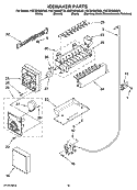 ICEMAKER PARTS, OPTIONAL PARTS (NOT INCLUDED) Diagram and Parts List for KSCS25INWH03  KitchenAid Refrigerator