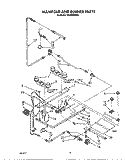 MANIFOLD AND BURNER Diagram and Parts List for SE950PERW9  Whirlpool Range