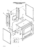 EXTERNAL OVEN Diagram and Parts List for FGP345VW1  Roper Range