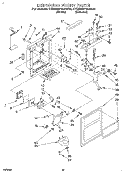 DISPENSER FRONT Diagram and Parts List for 4YED22PWAW00  Whirlpool Refrigerator