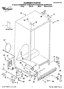 CABINET PARTS Diagram and Parts List for GC3PHEXNS02  Whirlpool Refrigerator