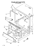 FRAME AND TANK Diagram and Parts List for KUDJ230Y1  KitchenAid Dishwasher
