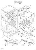 LINER, OPTIONAL Diagram and Parts List for 3XART719GG00  Whirlpool Refrigerator