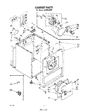 SECTION Diagram and Parts List for LE3005XPW0  Whirlpool Dryer