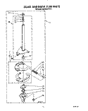 BRAKE AND DRIVE TUBE Diagram and Parts List for KAWE960WAL1  Whirlpool Washer