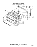 FREEZER DOOR Diagram and Parts List for RT18DKYWW00  Roper Refrigerator