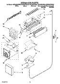 ICEMAKER PARTS, OPTIONAL PARTS (NOT INCLUDED) Diagram and Parts List for KSCS23FVBL00  KitchenAid Refrigerator