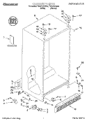 CABINET, LITERATURE Diagram and Parts List for TS22AQXGW02  Whirlpool Refrigerator