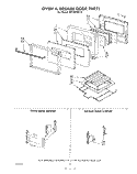 SECTION Diagram and Parts List for SB130PEK0  Whirlpool Wall Oven