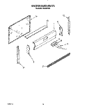 BACKGUARD, LIT/OPTIONAL Diagram and Parts List for FGS385VL0  Whirlpool Range