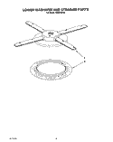 LOWER WASHARM AND STRAINER Diagram and Parts List for KUDD230Y0  KitchenAid Dishwasher