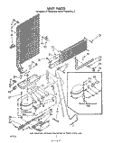 UNIT Diagram and Parts List for ET16JMXRWR3  Whirlpool Refrigerator