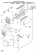 ICEMAKER, LIT/OPTIONAL Diagram and Parts List for ET18NMYAN01  Whirlpool Refrigerator
