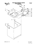 TOP AND CABINET, LIT/OPTIONAL Diagram and Parts List for 6LSC9255BQ2  Whirlpool Washer