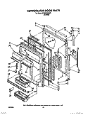 REFRIGERATOR DOOR Diagram and Parts List for ET25DMXXN00  Whirlpool Refrigerator