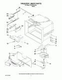 FREEZER LINER PARTS Diagram and Parts List for GX2FHDXVB04  Whirlpool Refrigerator