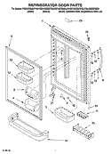 REFRIGERATOR DOOR PARTS Diagram and Parts List for KBRA20EMBT00  KitchenAid Refrigerator