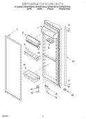 REFRIGERATOR DOOR Diagram and Parts List for KSRS25CHWH00  KitchenAid Refrigerator