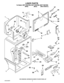 LINER PARTS Diagram and Parts List for WRT771RWYM00  Whirlpool Refrigerator