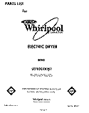SECTION Diagram and Parts List for LE7800XKW1  Whirlpool Dryer