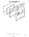 DOOR AND DRAWER Diagram and Parts List for RM278BXP0  Whirlpool Microwave Oven Combo