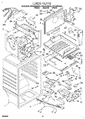 LINER Diagram and Parts List for ET21DKXDB02  Whirlpool Refrigerator