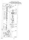GEARCASE Diagram and Parts List for LSQ9564JQ0  Whirlpool Washer