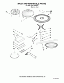 RACK AND TURNTABLE PARTS Diagram and Parts List for KHHC2090SSS2  KitchenAid Microwave