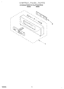 CONTROL PANEL Diagram and Parts List for KEBS247DBL10  KitchenAid Wall Oven