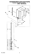 POWERSCREW AND RAM PARTS Diagram and Parts List for KUCK03ITBS0  KitchenAid Trash Compactor