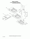 SHELF PARTS Diagram and Parts List for KUWS24RSBS14  KitchenAid Wine and Beverage Cooler