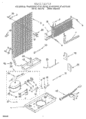 UNIT Diagram and Parts List for RT14HDXDN03  Roper Refrigerator