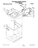TOP AND CABINET, LIT/OPTIONAL Diagram and Parts List for KAWE778BAL0  KitchenAid Washer
