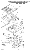 COMPARTMENT SEPARATOR Diagram and Parts List for ET25DQLDN01  Whirlpool Refrigerator