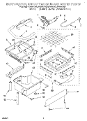 EVAPORATOR, ICE CUTTER GRID AND WATER Diagram and Parts List for GI1500XHN0  Whirlpool Ice Maker