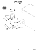UNIT PARTS Diagram and Parts List for EH070FXMQ01  Whirlpool Freezer