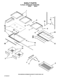 SHELF PARTS Diagram and Parts List for GI6FARXXB06  Whirlpool Refrigerator