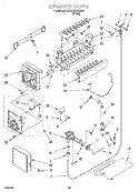 ICE MAKER, LIT/OPTIONAL Diagram and Parts List for 3XARG458GD00  Whirlpool Refrigerator