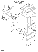 CABINET PARTS Diagram and Parts List for DP940PWPQ0  Whirlpool Dishwasher