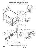 MAGNETRON AND AIR FLOW Diagram and Parts List for MW3000XP0  Whirlpool Microwave