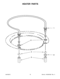 HEATER PARTS Diagram and Parts List for WDT790SAYW2  Whirlpool Dishwasher