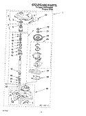GEARCASE PARTS Diagram and Parts List for CAWX700MQ0  Crosley Washer