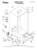 CABINET PARTS Diagram and Parts List for GSC25C5EYY02  Whirlpool Refrigerator
