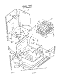 OVEN Diagram and Parts List for RM278BXP1  Whirlpool Microwave Oven Combo