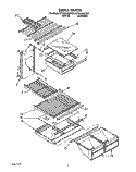SHELF Diagram and Parts List for ET20NKXZW01  Whirlpool Refrigerator
