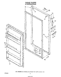 DOOR , LIT/OPTIONAL Diagram and Parts List for EV150FXSW00  Whirlpool Freezer