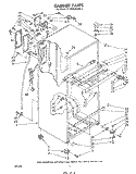 CABINET Diagram and Parts List for ET18VKXRWR0  Whirlpool Refrigerator
